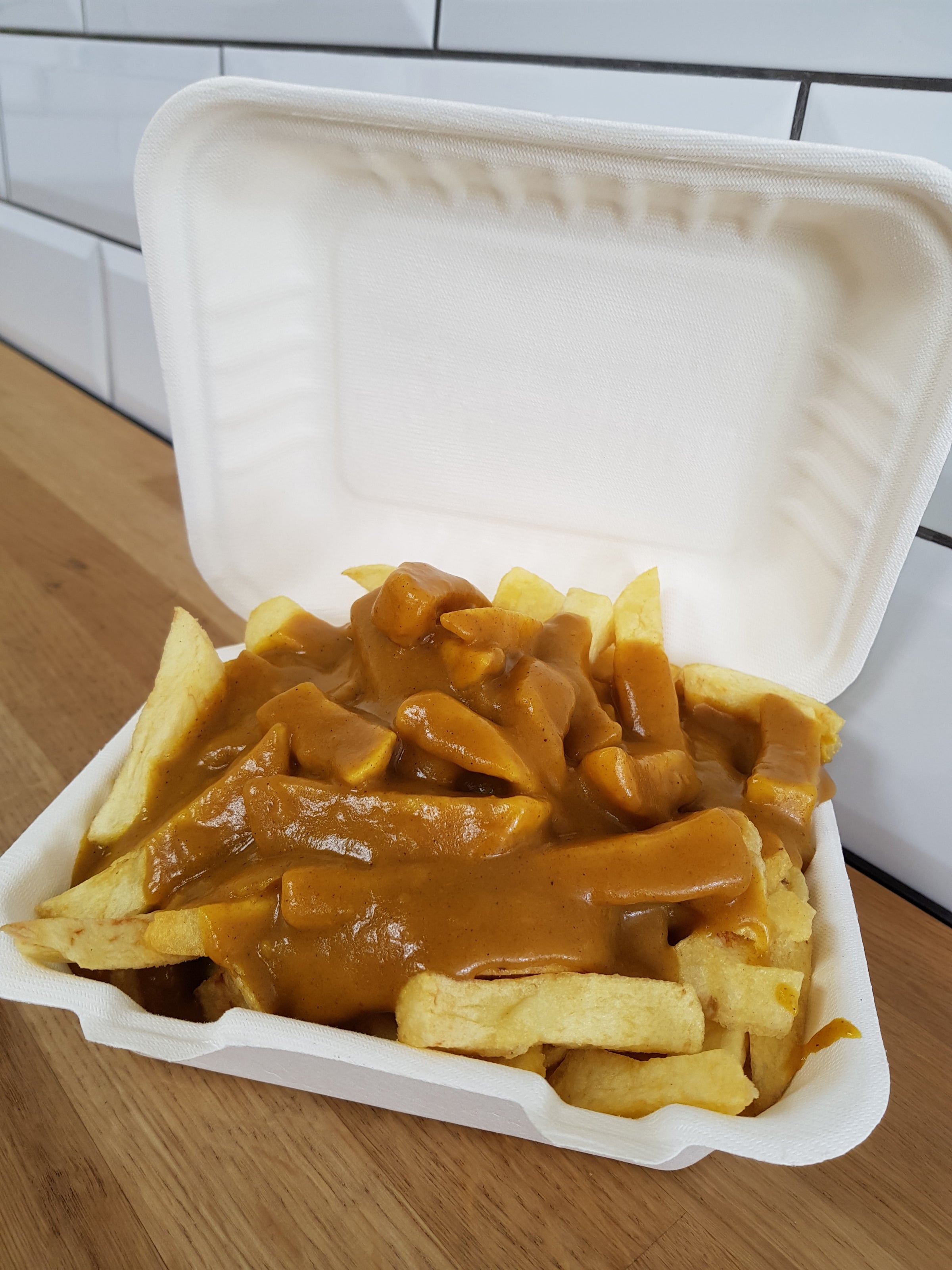 Chips Irish Curry Regular Hollins Fish Bar